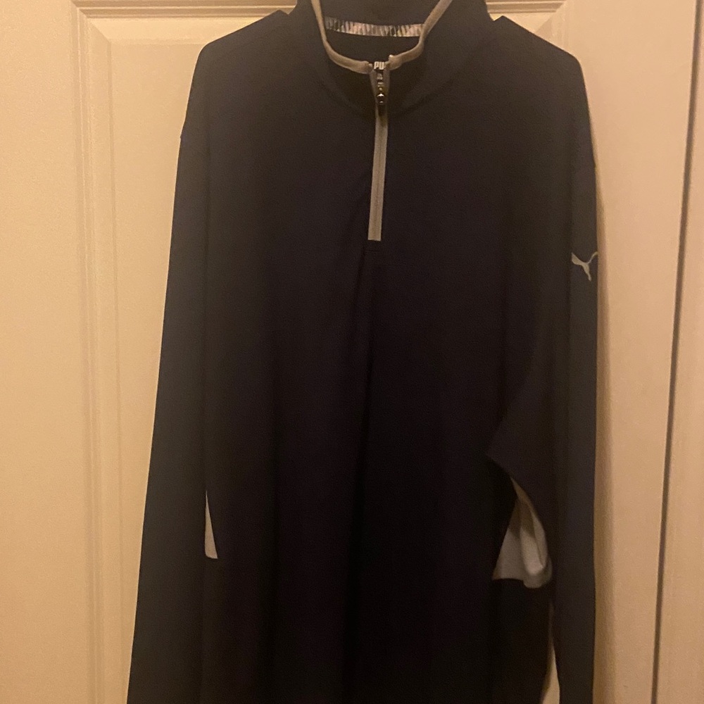 Puma Dark Blue Quarter-Zip Top